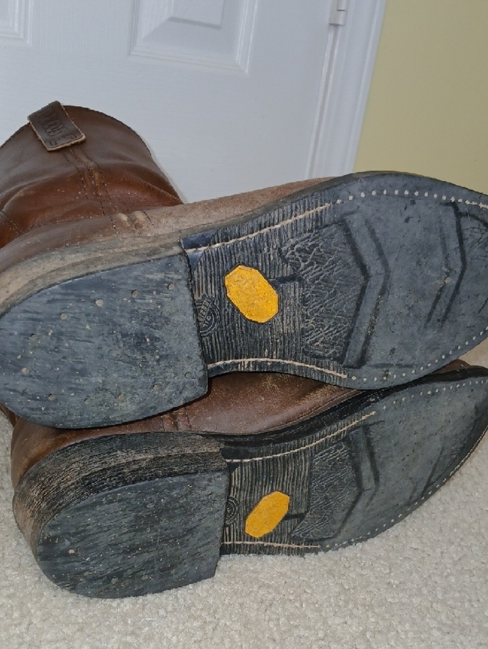 Red Wing Shoes Pecos Brown Leather Pull-On Boots Mens 8.5 D - Picture 7 of 8